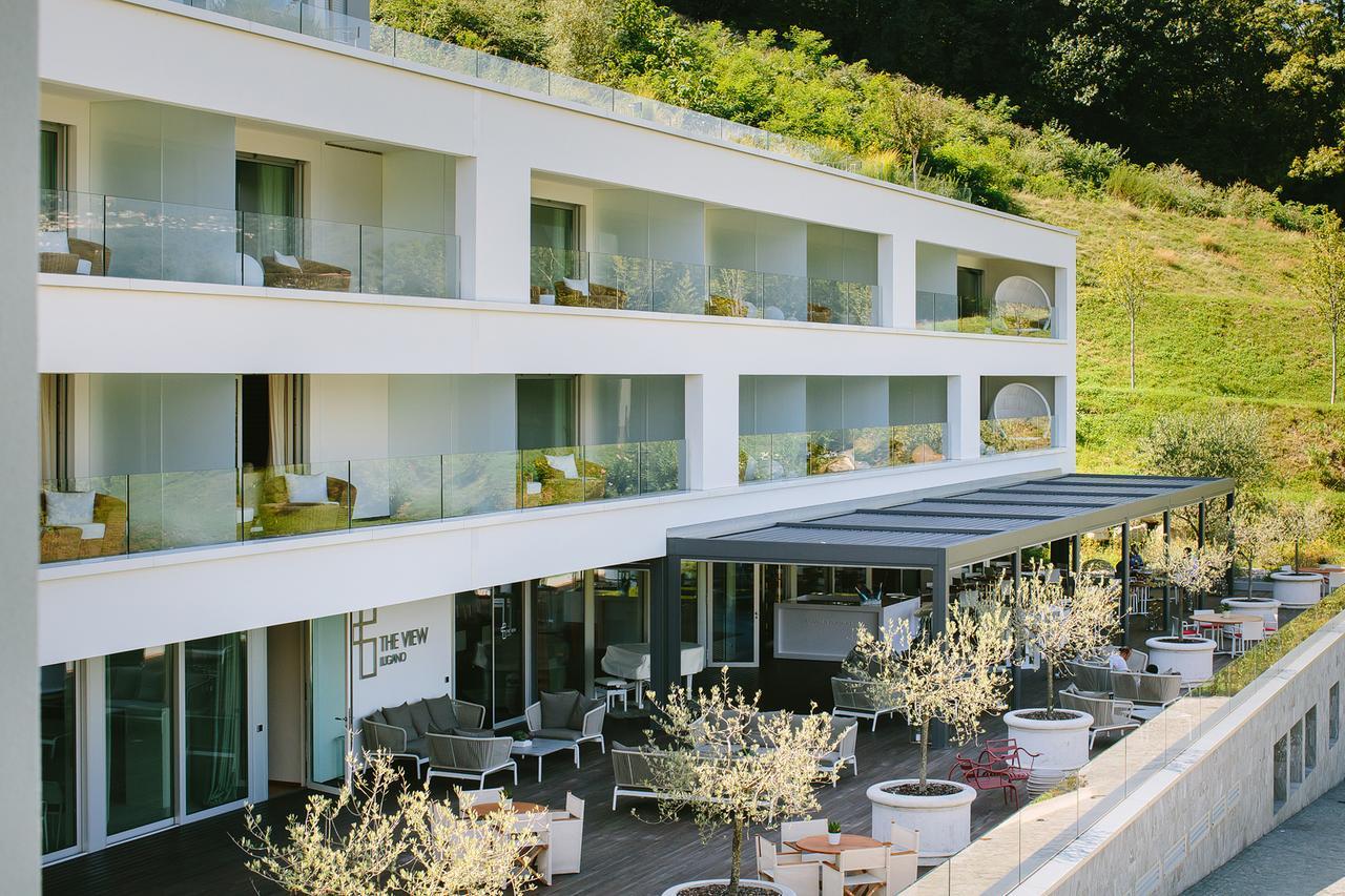 Hotel The View Lugano Paradiso Esterno foto